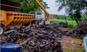 Okada Ban: Lagos crushes 1,500 motorcycles seized on prohibited routes